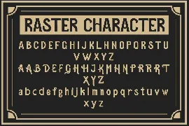 Raster - Vintage Blod Display Font