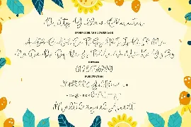 Pretty Yellow Beauty Calligraphy Font