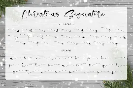 Christmas Signature font