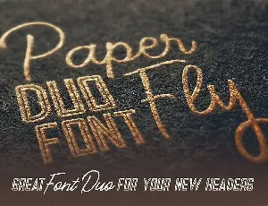 Paperfly Font Duo