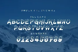 Under The Snow font