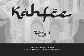 Kahfee font