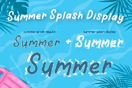 Summer Splash font