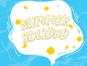 Summer Splash font