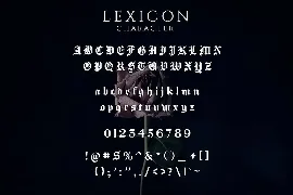 Lexicon - Blackletter Fonts