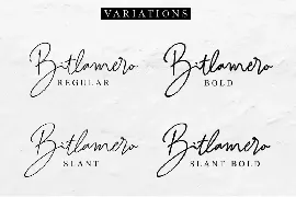 Bitlamero Script font