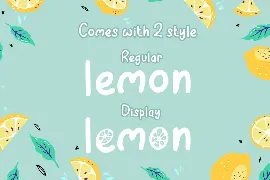 Lemon Press font