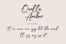 Quella Amber - Elegant Signature Handwriting Font