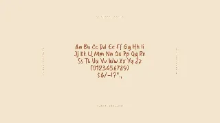 AZ Hushed Halos font