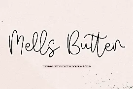 Mells Butter font