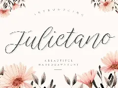 Julietano Calligraphy Font