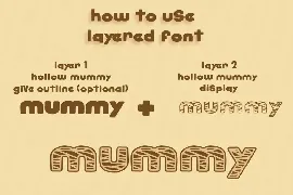 Hollow Mummy - Halloween Font