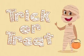 Hollow Mummy - Halloween Font