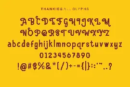 Hello Thankies font