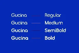 Gucina Geometric Font Family