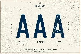 Handler Stamp Font