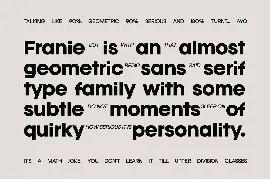 Franie Geometric Sans Font