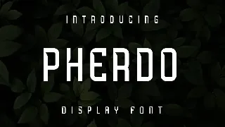 Pherdo font