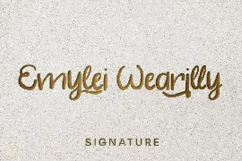 Emylei Wearilly - Simple Script Font