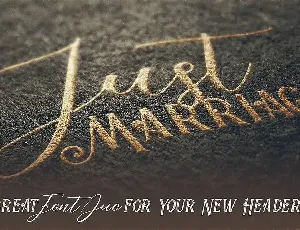 Just Marriage Font Duo