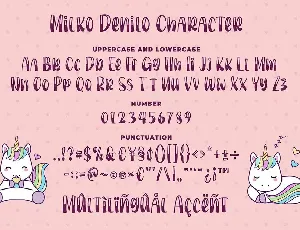 Milko Denilo - a Quirky Font