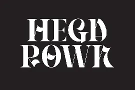 Hegarown font