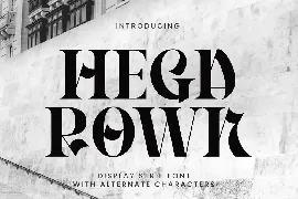 Hegarown font