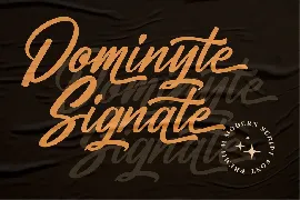 Dominyte Signate Modern Signature font