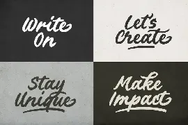 Slogan Mark - Bold Script font