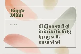 Bingo Dilan - Logo Font