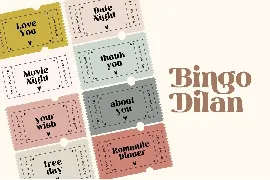 Bingo Dilan - Logo Font