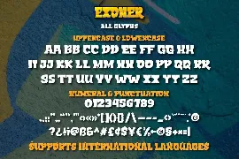 Exoner font