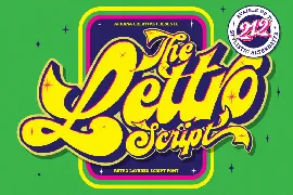 Lettro | Retro Layered Script font