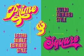 Lettro | Retro Layered Script font