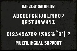 Darkest Saturday Duo font