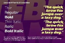 Sans Serif Font Family