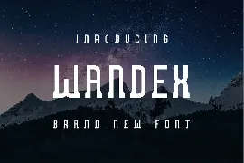 Wandex font