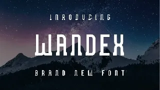 Wandex font