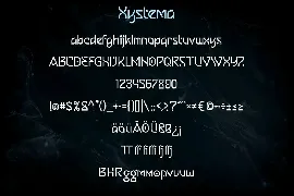 Xystema | Uniquely Hi-Tech Typeface font