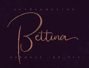 Bettina Script Font