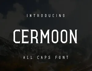 Cermoon font