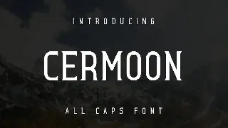 Cermoon font