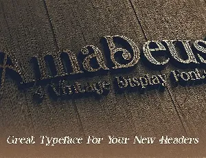 AmaDeust - Display Font