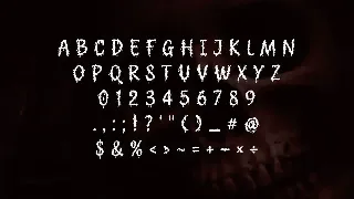 Gendaruwo - Horror Display Font