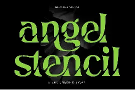 Angel Stencil - Logo font