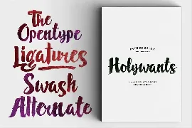 Holywants font