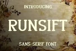 Runsift font