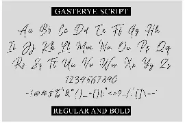 Gasterye Script font