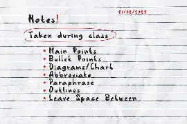 Adolescent - Note Font