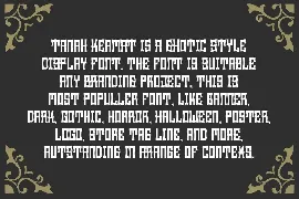 Tanah Keramat - Gothic Font